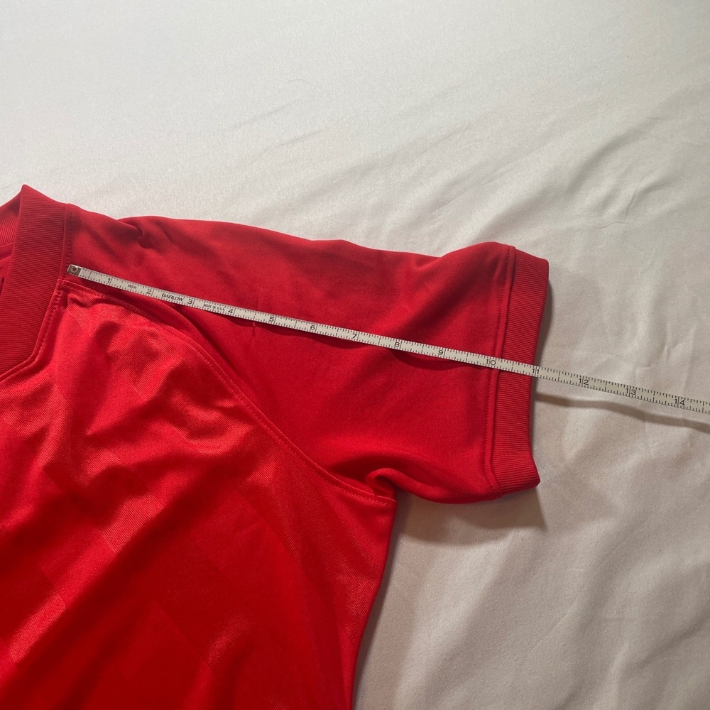 Nike Soccer Jersey Women Medium Red Dri-FIT Short Sleeve Athletic Training Shirt - Picture 8 of 8